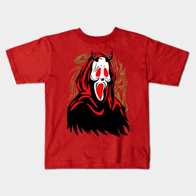 Horror obsessed Kids T-Shirt by LilAntique Doll